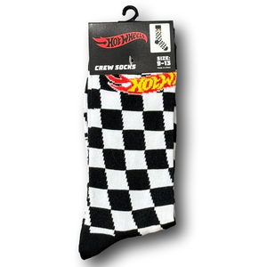 3/$20 Hot Wheels Retro Logo Funny Novelty Crew Socks - NWT